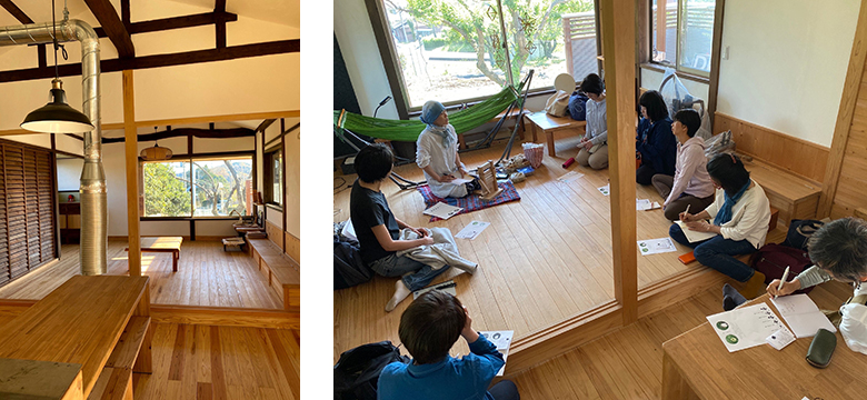 リノベーション工事をした建物をコミュニティの場として活用しております。