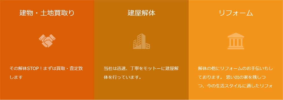 建物・土地買取り、建屋解体、リフォーム